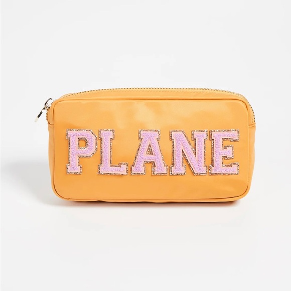 Stoney Clover Lane Handbags - Stoney Clover Lane Plane Travel Pouch yellow orange gold cosmetic bag
